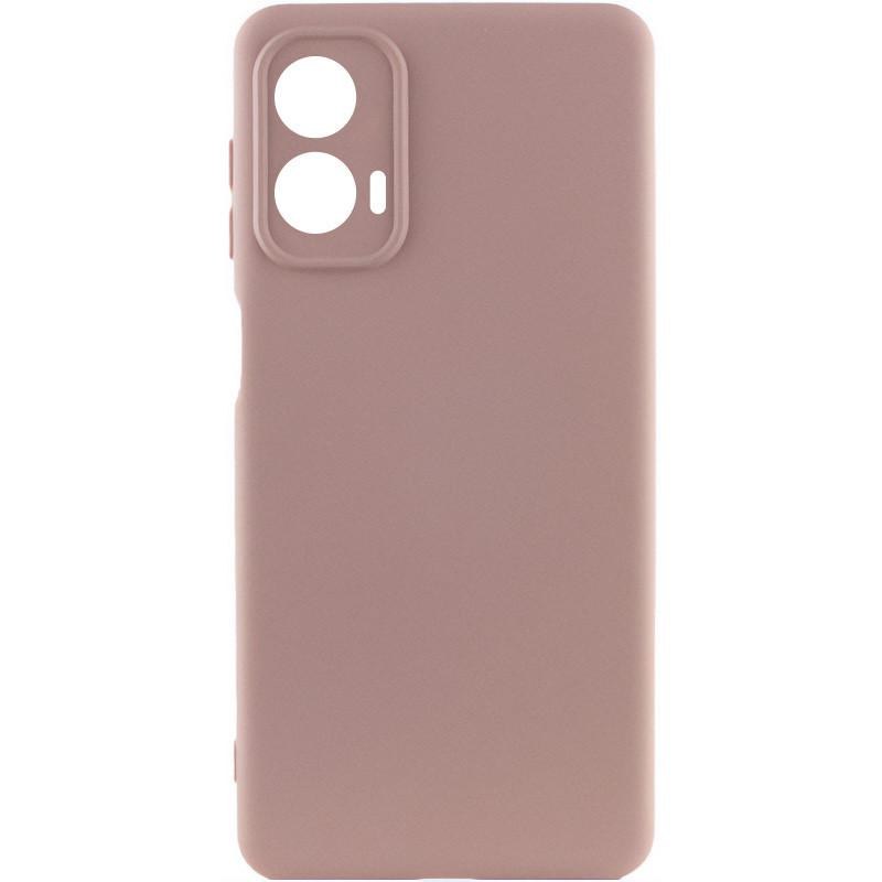 Чохол накладка Silicone Cover Full Camera Motorola Moto G14 Pink Sand - -