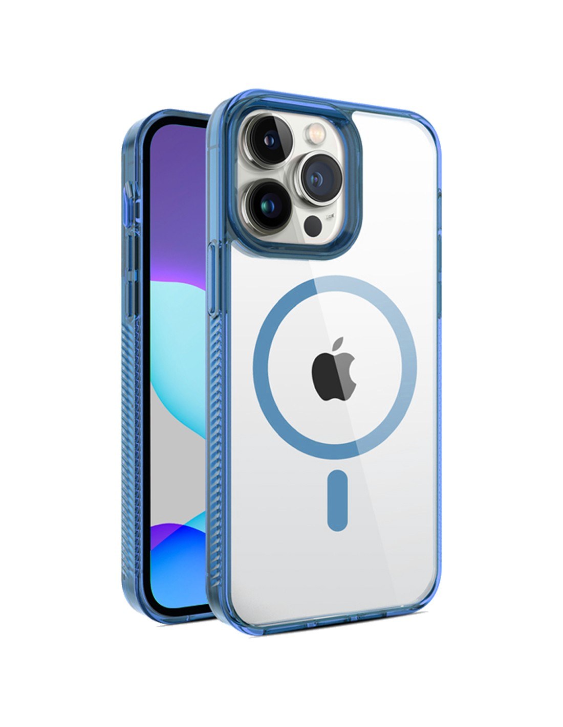 Чохол накладка Monro MagSafe iPhone 14 Pro Blue - -
