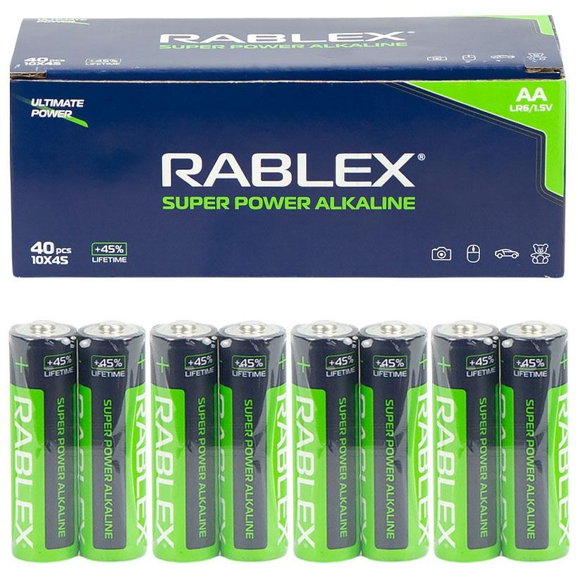 Батарейки RABLEX SUPER POWER ALKALINE 1.5V AA LR6