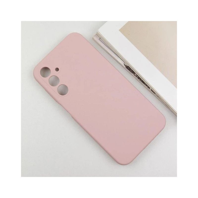 Чохол накладка Silicone Case Full Camera msung Galaxy A17 5G Pink Sand