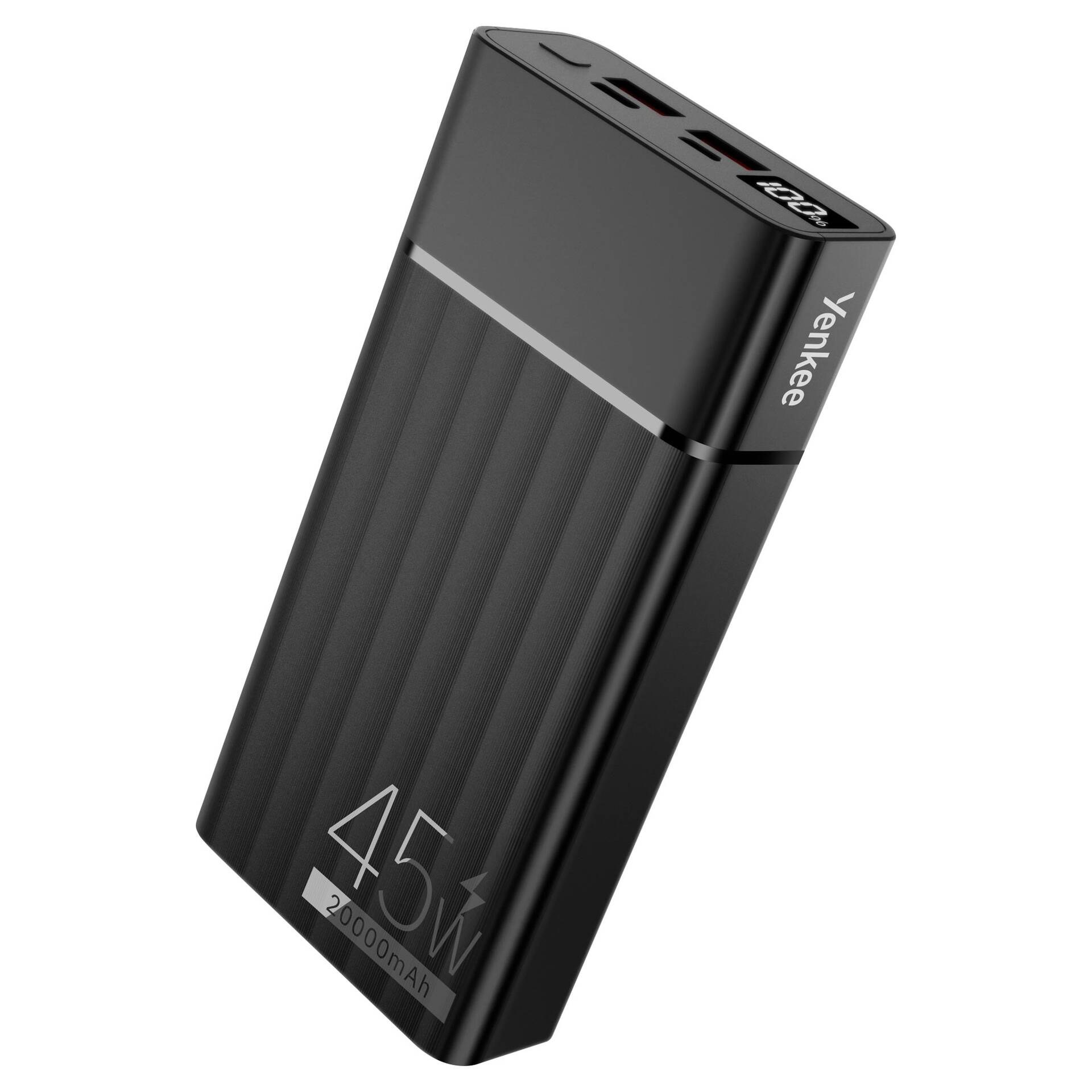 Зовнішній акумулятор YENKEE YPB 2021 - 20000 mAh 10W (Чорний)
