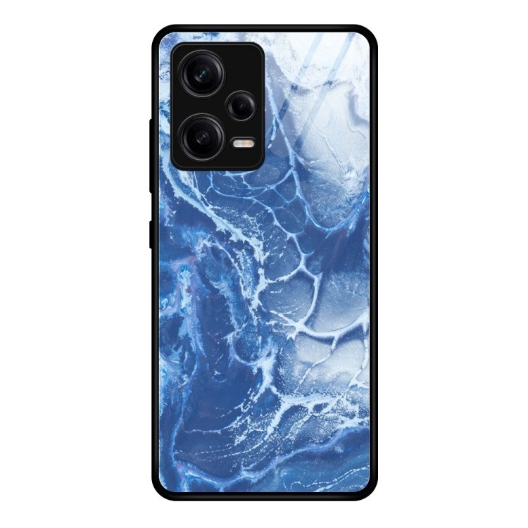 Чохол накладка Pattern and Glass Case Marble Xiaomi Redmi Note 10 Pro Marble Blue - -