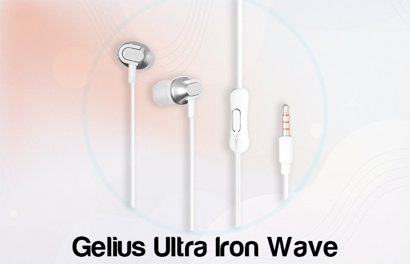 Навушники Gelius Ultra Iron Wave GU-075 (3.5 Jack) White - -