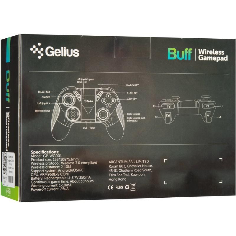 Бездротовий геймпад для телефону Gelius Pro Buff GP-WG001 Black