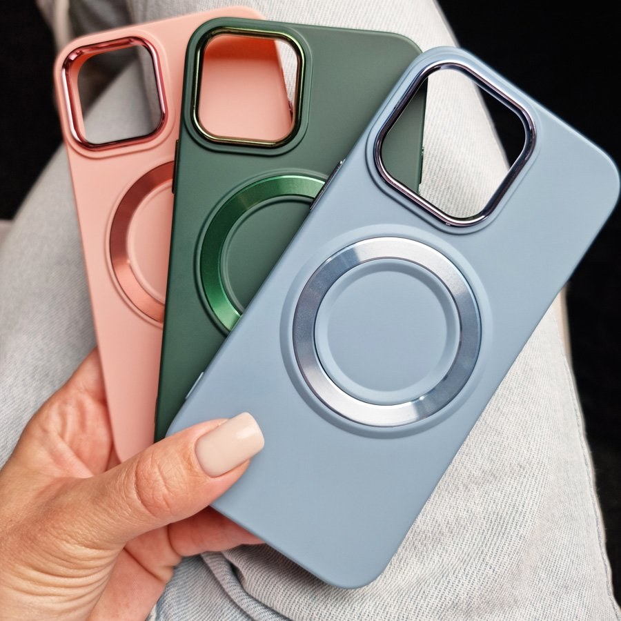 Чохол накладка Matte Colorful Metal Frame iPhone 14 Plus Lilac - -