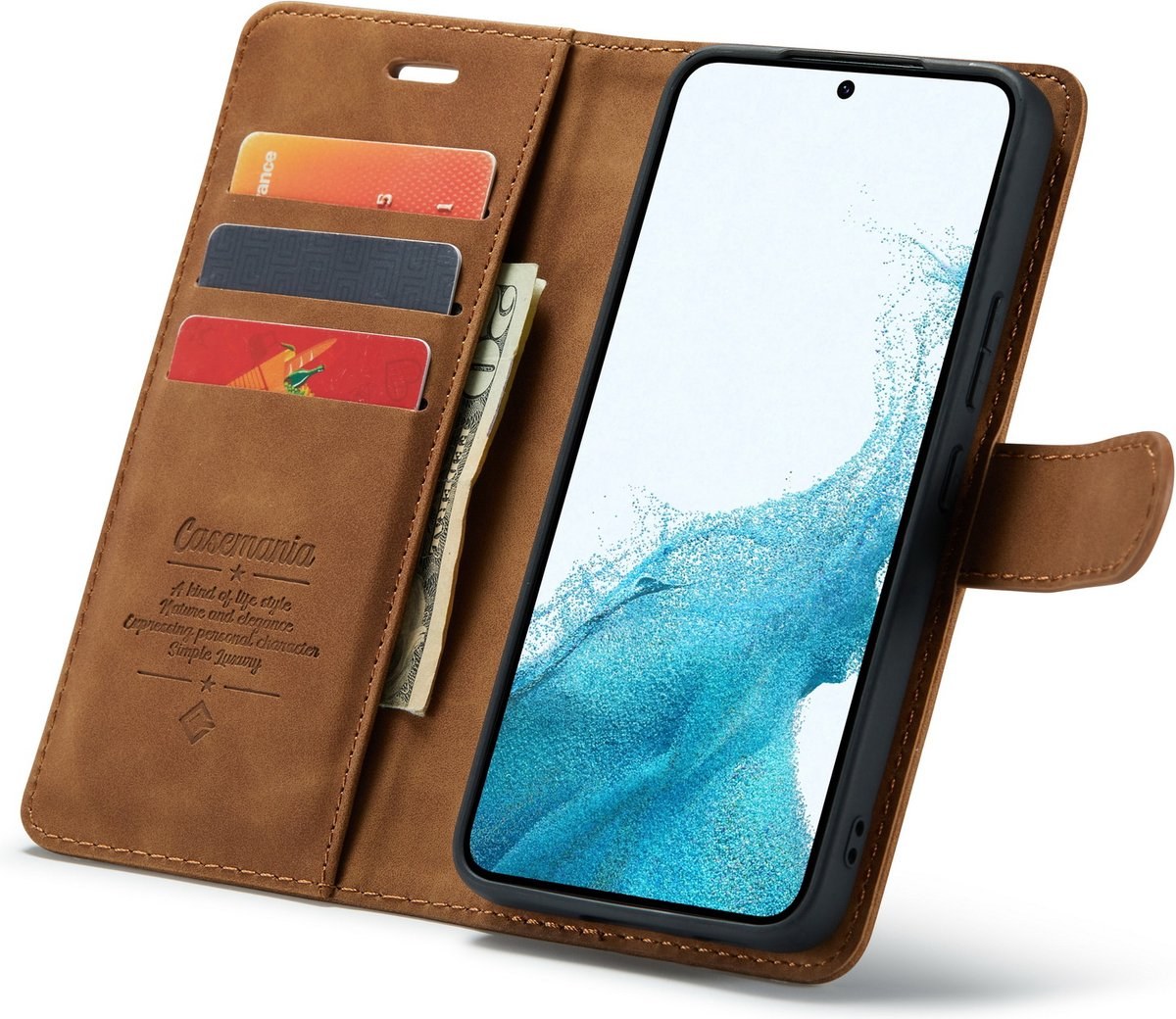 Чохол-книжка Premium Samsung A04s 2022 Brown - -