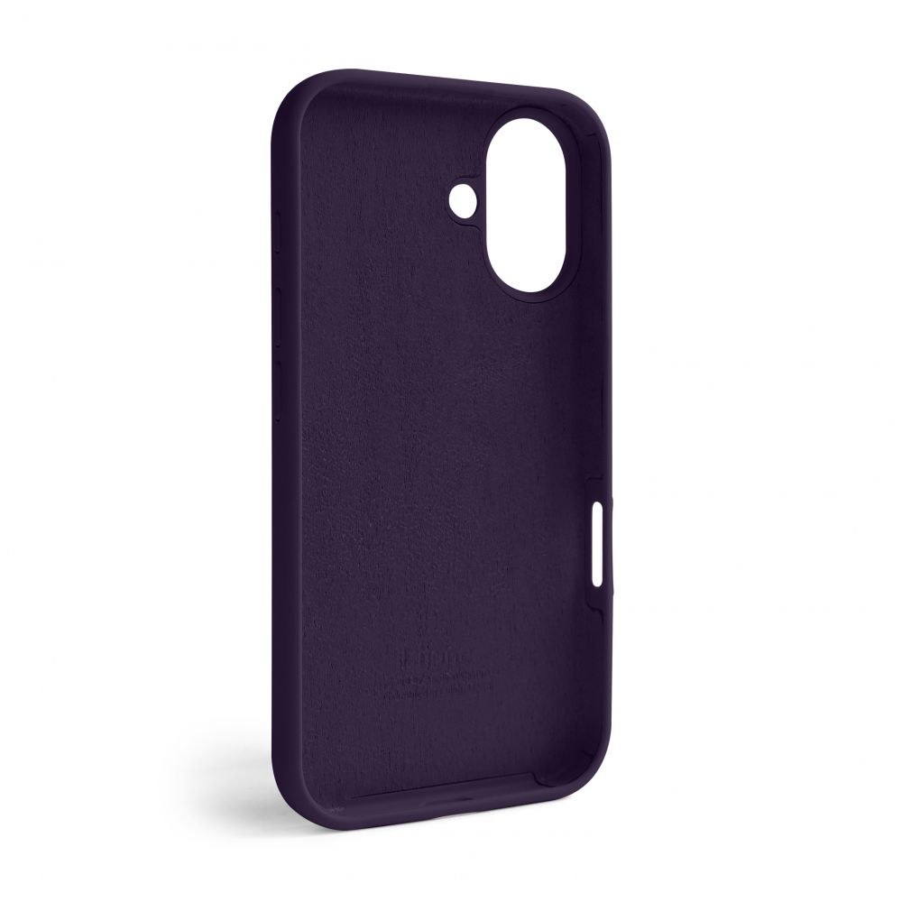 Чохол накладка Silicone Case Full Camera Protective Apple iPhone 16 (6.1`) Elderberry - -