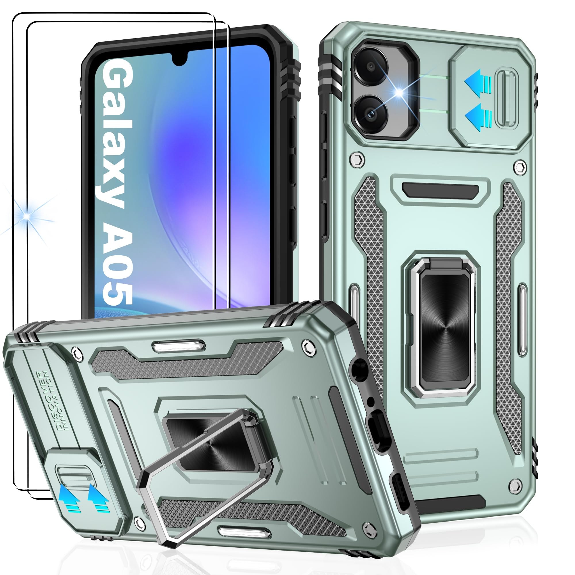 Чохол накладка Silicone Cover Full Camera Samsung Galaxy A05 Dark Green - -