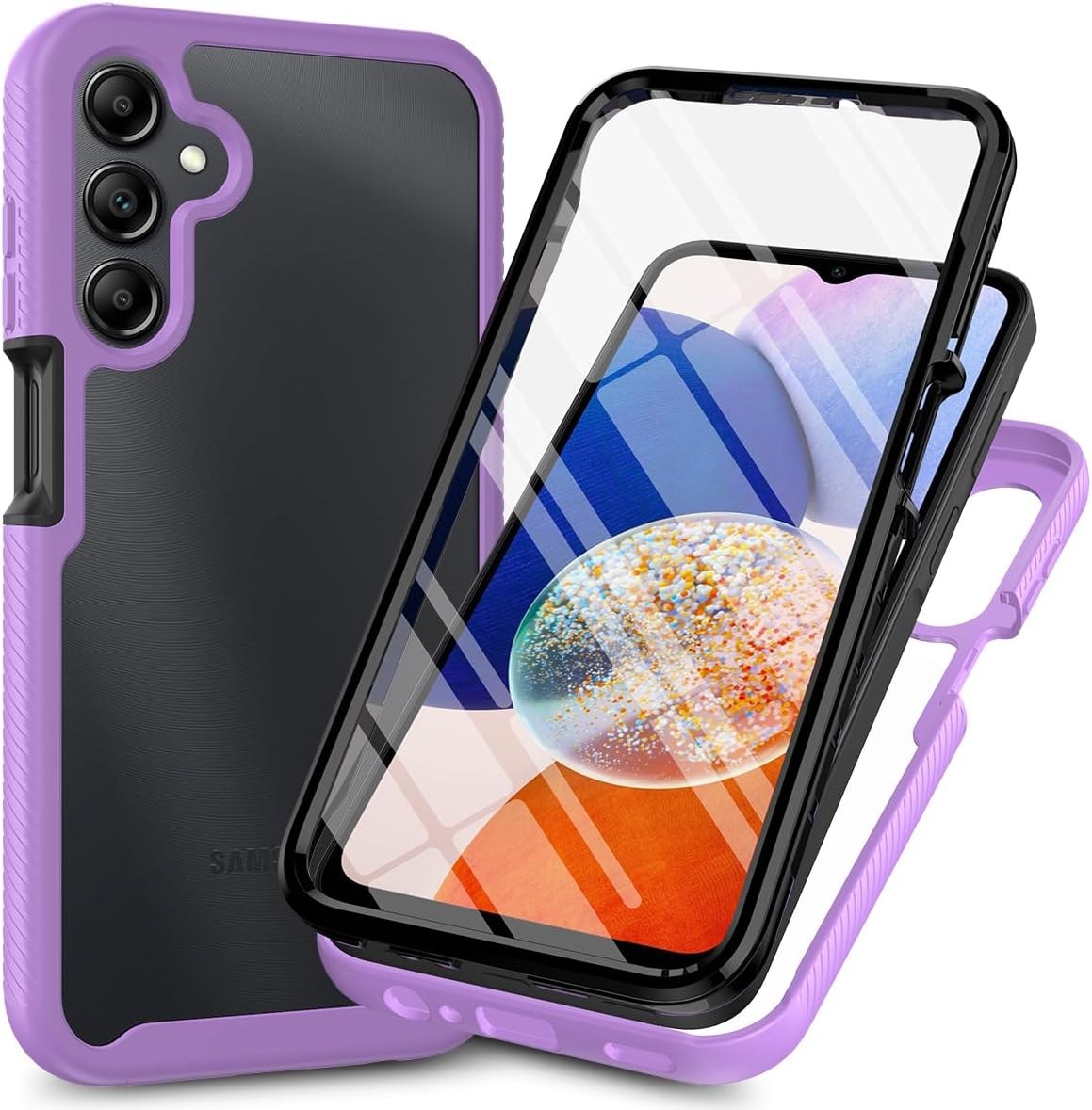 Чохол накладка Silicone Cover Full Camera Samsung Galaxy A15 4G/5G Purple - -