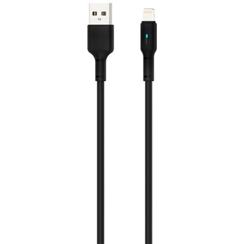 Дата кабель USB Gelius Lumin Lamp GP-UC100L USB-A to Lightning (1m) (18W) Black