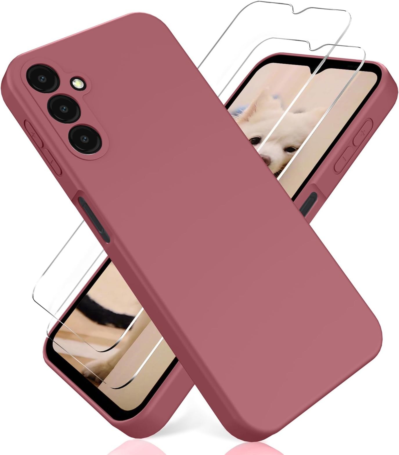 Чохол накладка Silicone Cover Full Camera Samsung Galaxy A15 4G/5G Pink - -