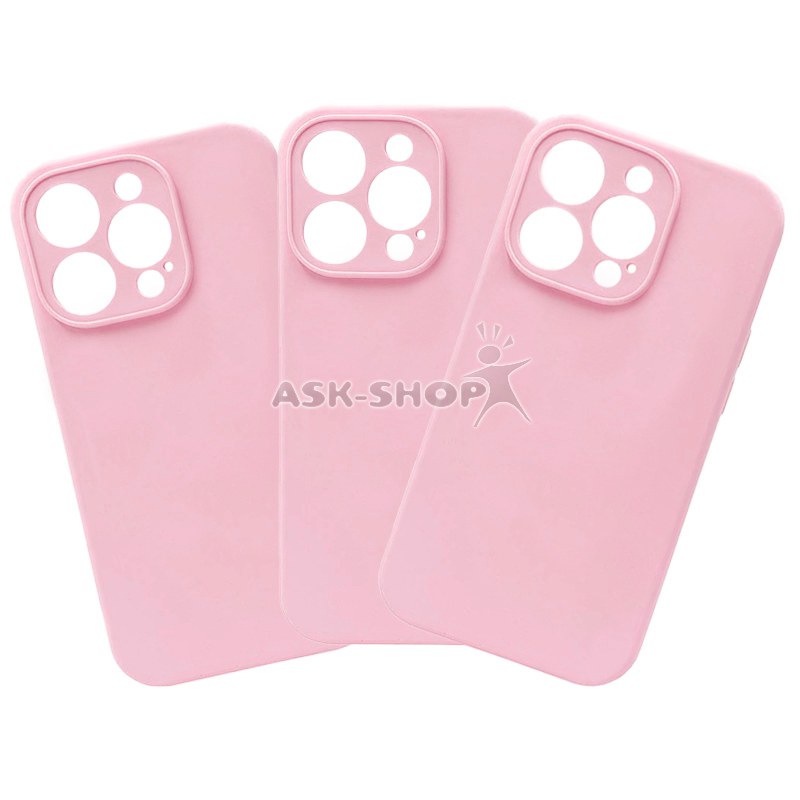 Чохол накладка Silicone Case Full Camera Protective Apple iPhone 16 Pro (6.3`) Chalk Pink - -