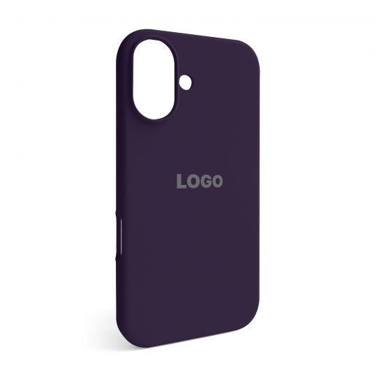 Чохол накладка Silicone Case Full Camera Protective Apple iPhone 16 (6.1`) Elderberry - -