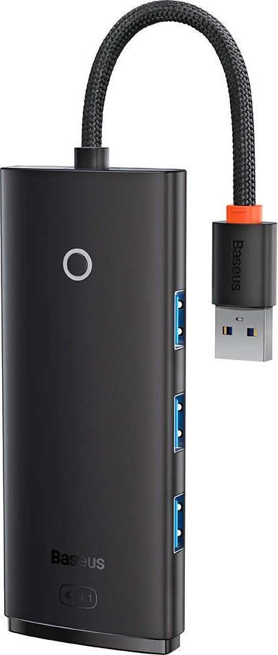 USB HUB Baseus Lite Series (USB to USB3.0*4) 25см (WKQX030001)