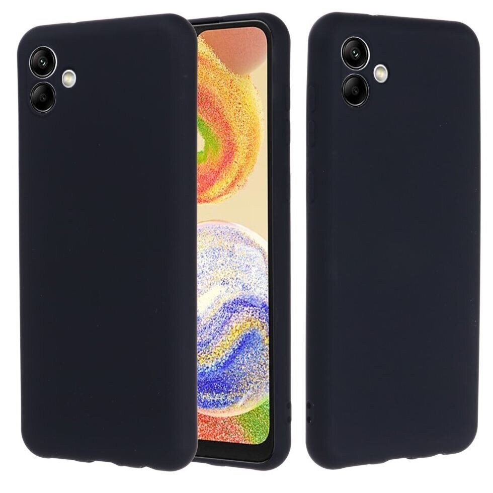 Чохол накладка Silicone Cover Full Samsung A04e (A042) Black - -