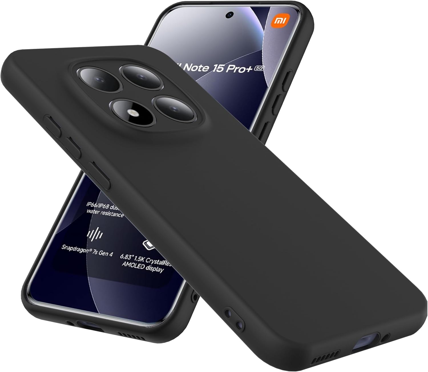 Чохол накладка Silicone Case Full Xiaomi Redmi Note 14 Pro 4G Black - -