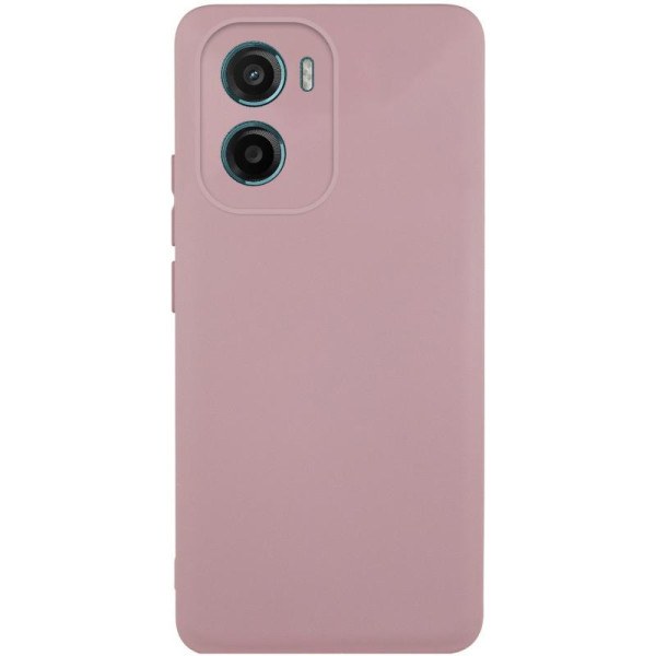 Чохол накладка Silicone Case Silk Full Camera Motorola Moto G05 / E15 4G Marsala - -