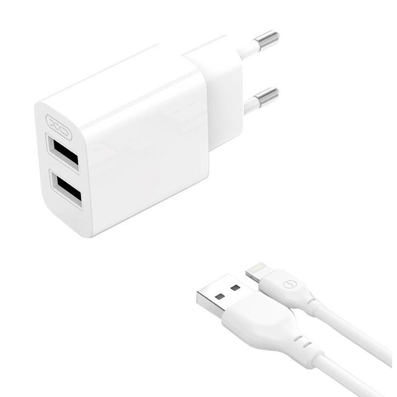 МЗП XO L109 2USB-A 2.4A Charger Білий