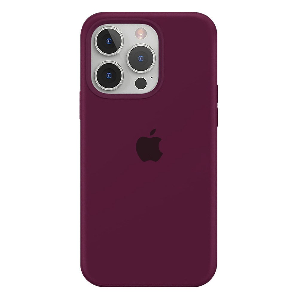 Чохол накладка Silicone Case iPhone 13 Pro Max Marsala - -