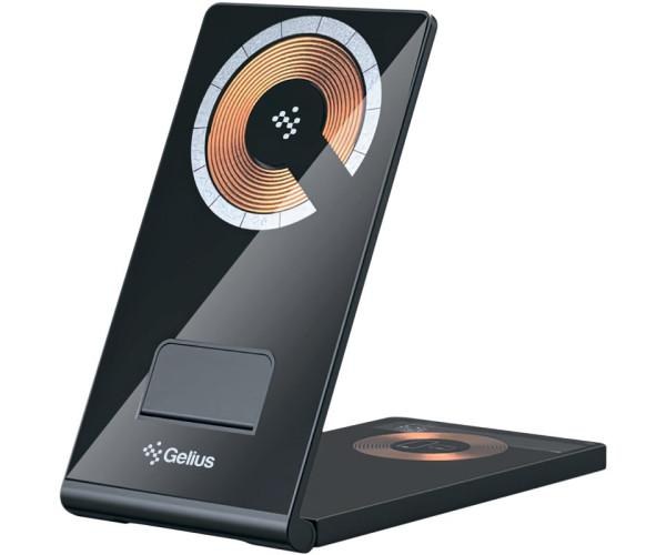 Бездротовий зарядний пристрій Gelius Union 3 в 1 GP-WC010 15W (Incredible series) Black - -