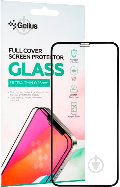 Захисне скло Gelius Full Cover Ultra-Thin iPhone 16 Pro Max Black