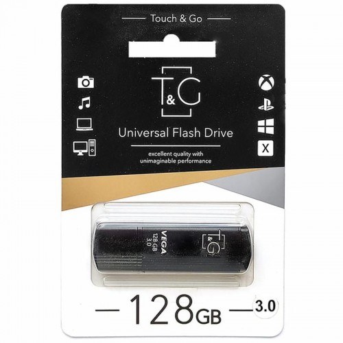 USB 3.0 флеш накопичувач T&G Vega 121 128Gb Black