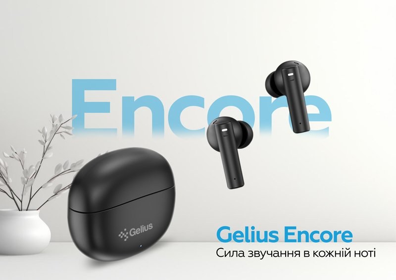 Бездротові навушники TWS Gelius Encore GP-TWS005X Black