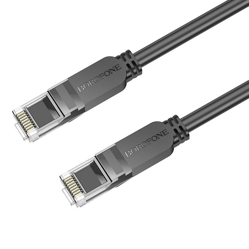 Патч-корд BOROFONE BUS01 Category 6 Gigabit network cable(L-3M) чорний