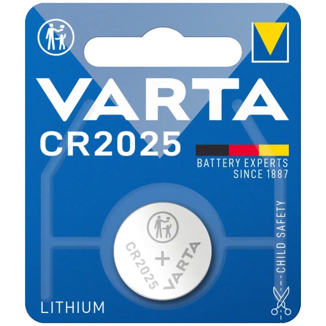 Батарейка VARTA CR2025 Lithium (170 mAh) 1шт./уп.