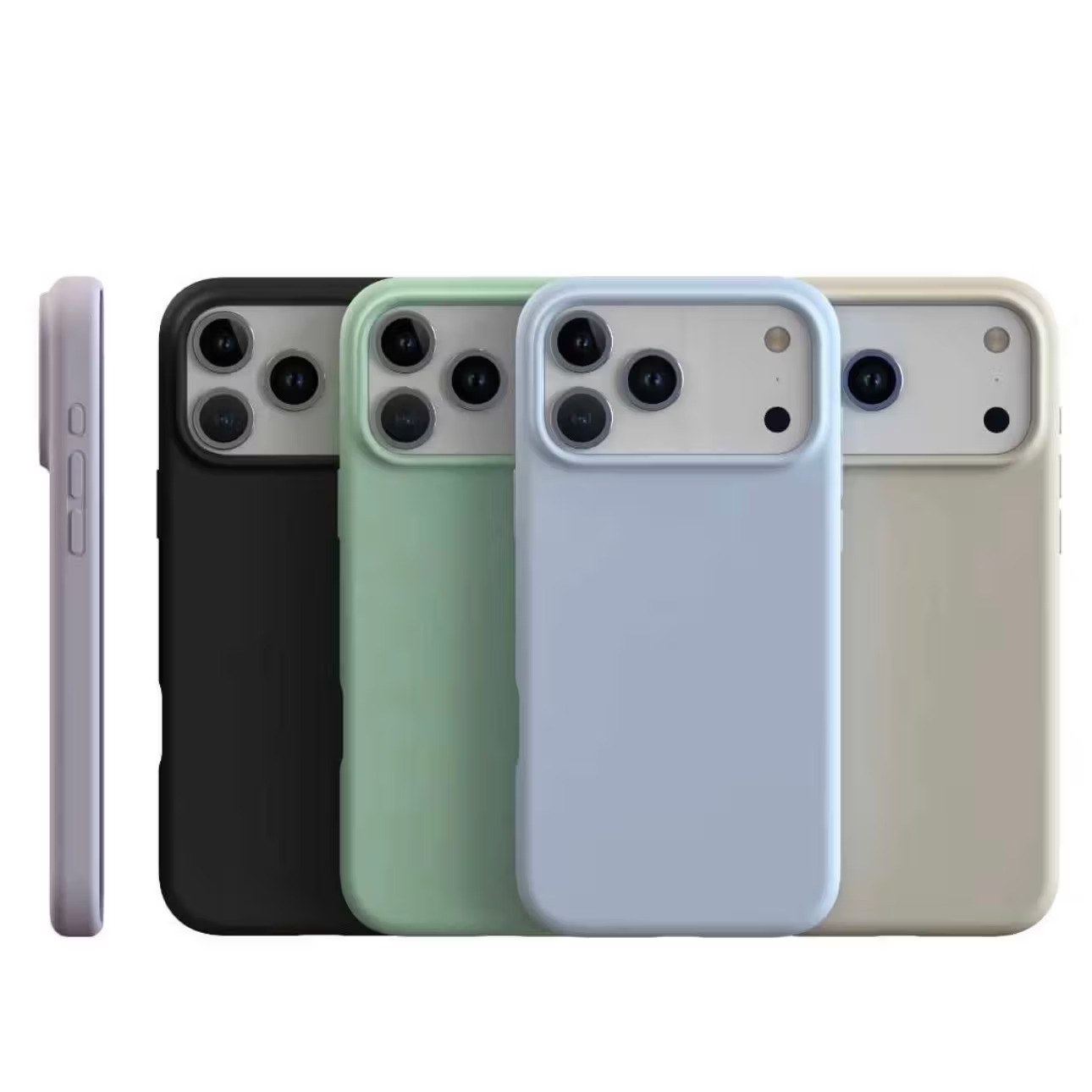 Чохол накладка Silicone Case Full Protective Apple iPhone 17 Pro Max (6.9`) Lilac Blue