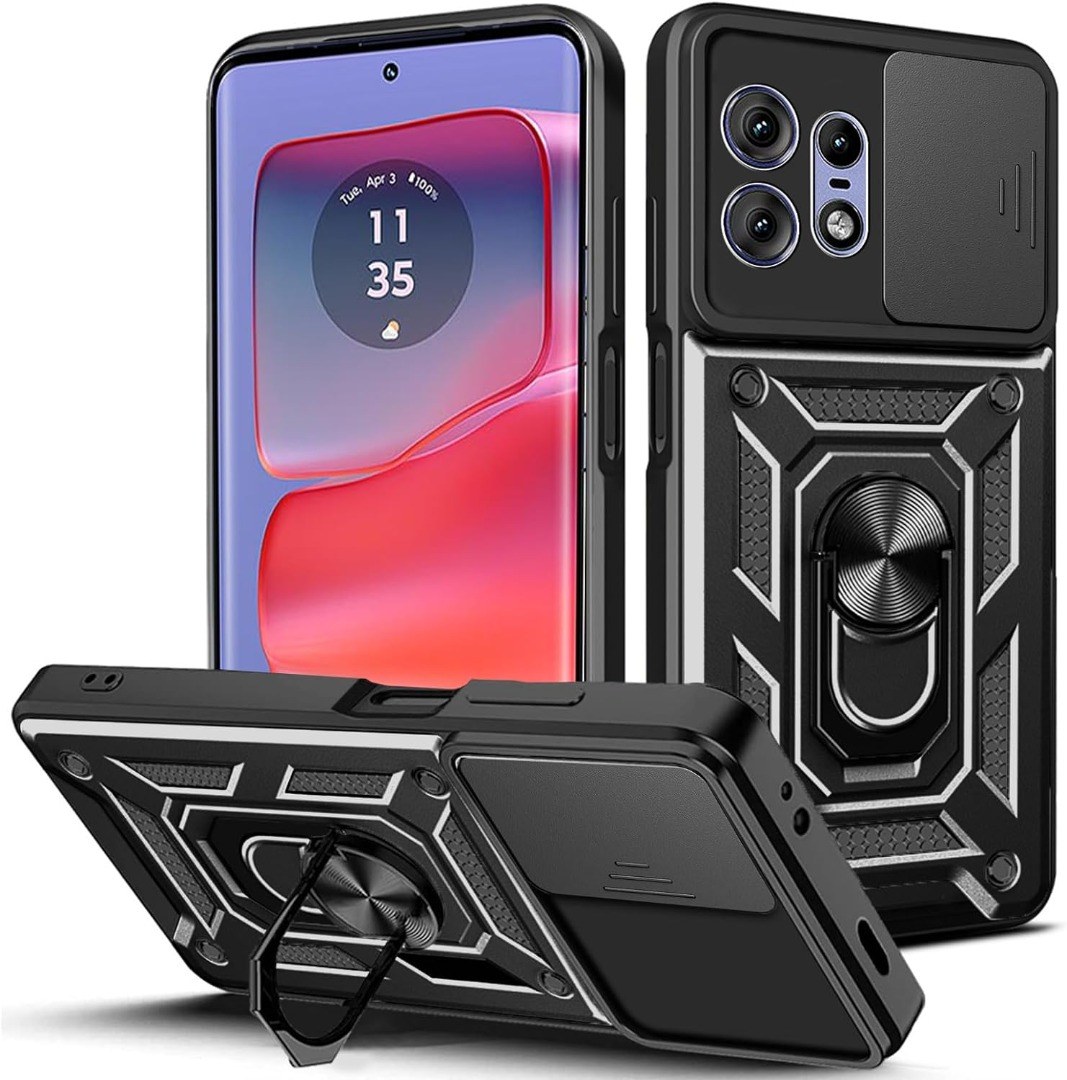 Чохол накладка Gingle Ring Case for Motorola E14 4G Black