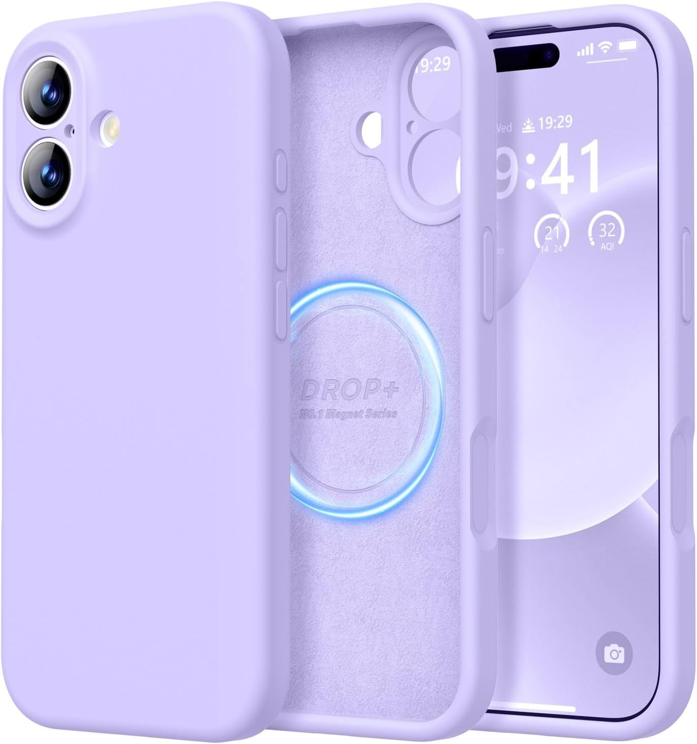 Чохол накладка Silicone Case Full Camera Protective iPhone 17 6,3` Light Purple