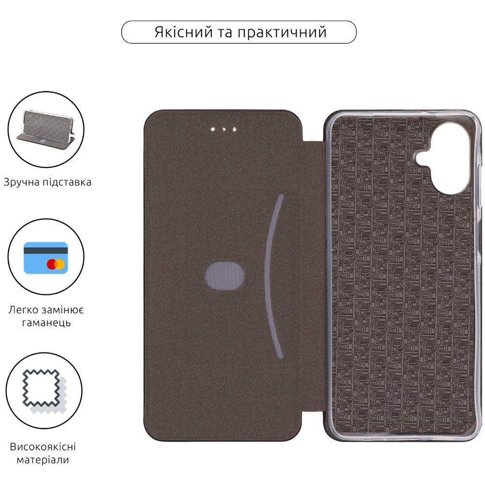 Чохол-книжка Armor Case Velours Samsung A07 Black