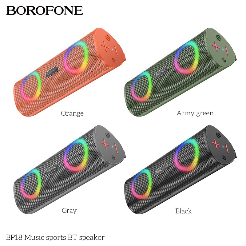 Портативна акустика Borofone BP18 Music Sports Orange