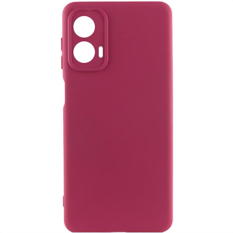 Чохол накладка Silicone Cover Full Camera Moto G06 Marsala