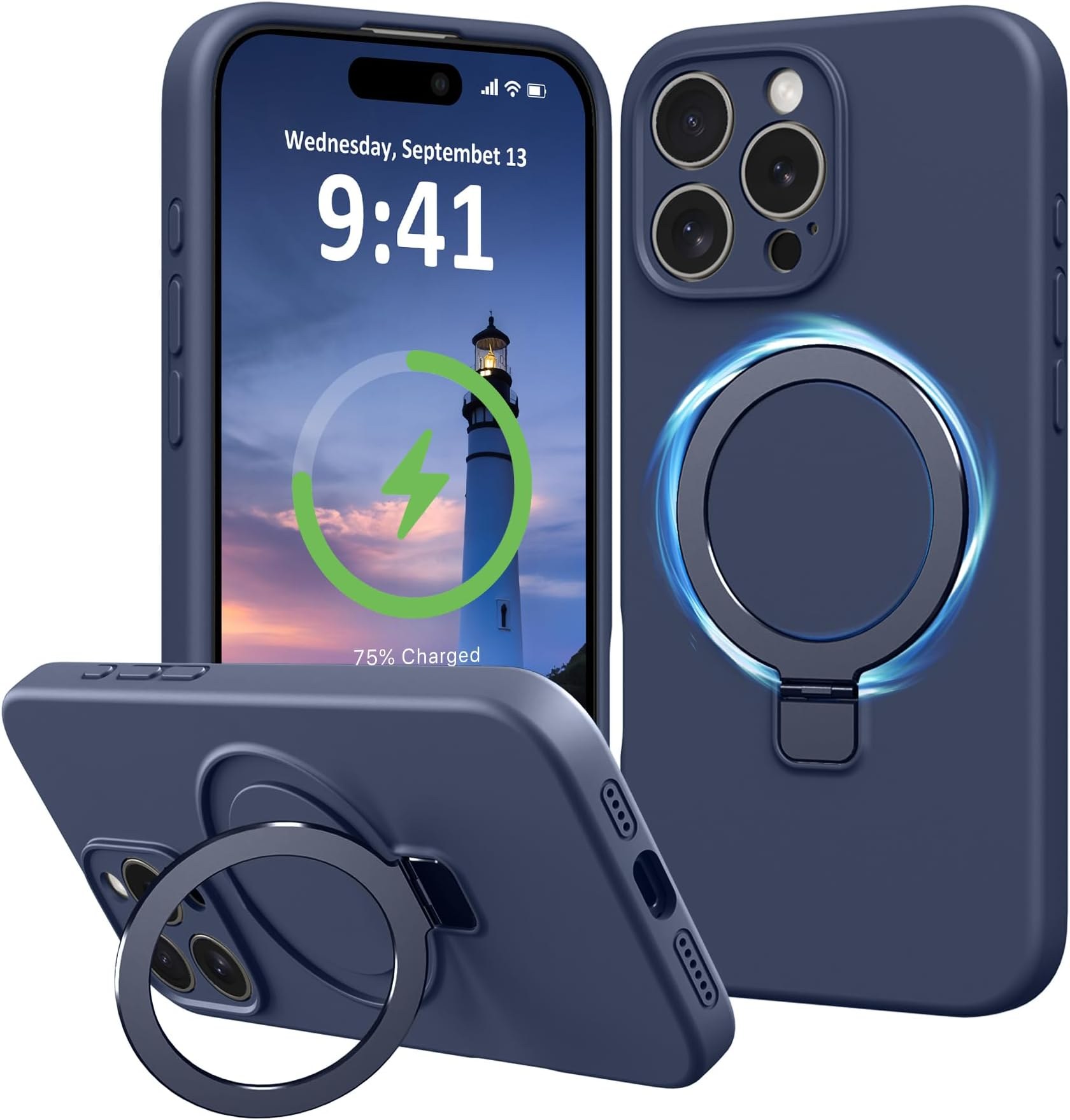 Чохол накладка Monro MagSafe iPhone 16 Pro Blue