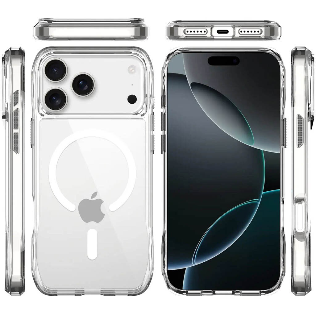 Чохол накладка AirBamp Apple iPhone 17 Pro прозорий