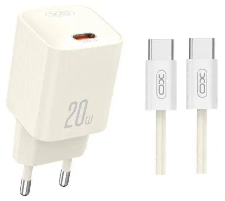 МЗП PD XO L146 20W/1 USB-C + Type-C Beige