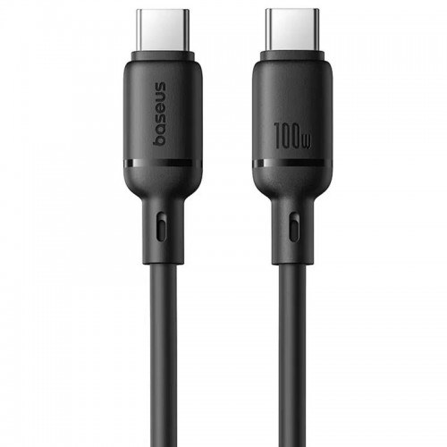 Дата кабель Baseus Silky Series OS Fast Charging Type-C to Type-C 100W (1m) (P10377704) Moon White