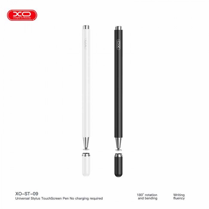 Стілус XO ST-09 Universal touch-sensitive Capacitor Pen(1 built-in spare tip) білий