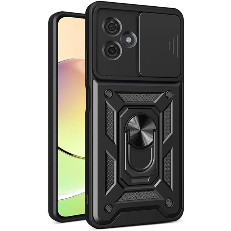 Чохол накладка Ummi Camshield Serge Ring для Motorola Moto G06 / G06 Power Black