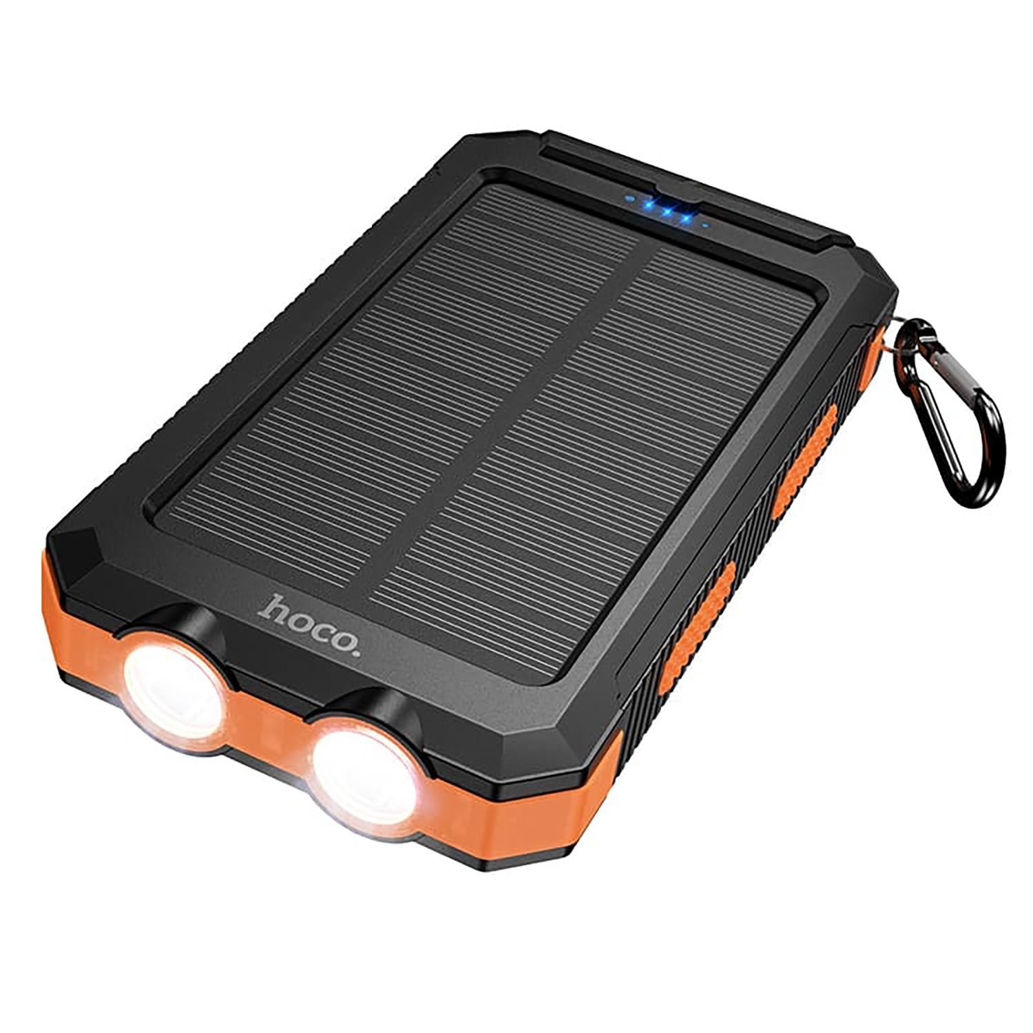 Зовнішній акумулятор Hoco J164 Platinum solar 10.5W with lighting 8000 mAh Black
