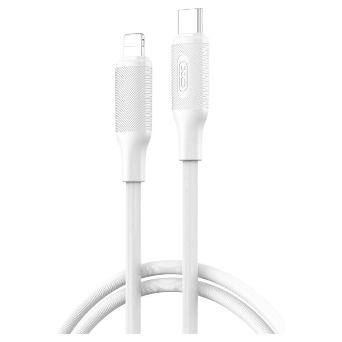 Дата кабель XO NBQ265A PD Type-C to Lightning Minimalist 27W 1m White