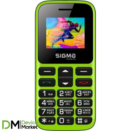 Телефон Sigma Comfort 50 HIT Green