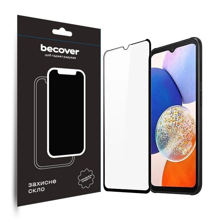 Захисне скло Glasscove Samsung A22 5G/A14 4G/A14 5G Black